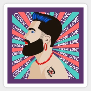 Choose Love Queer Sticker